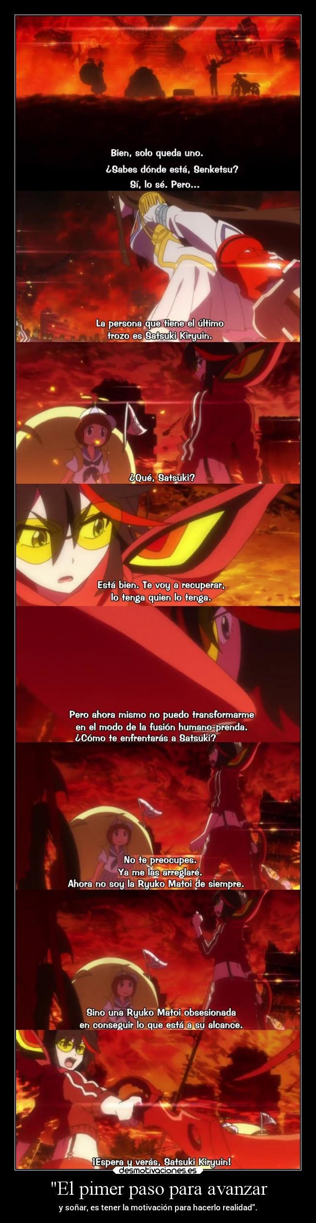 carteles anime primer paso lograr meta sueno avanzar tener motivacion lograra raptorhunters desmotivaciones