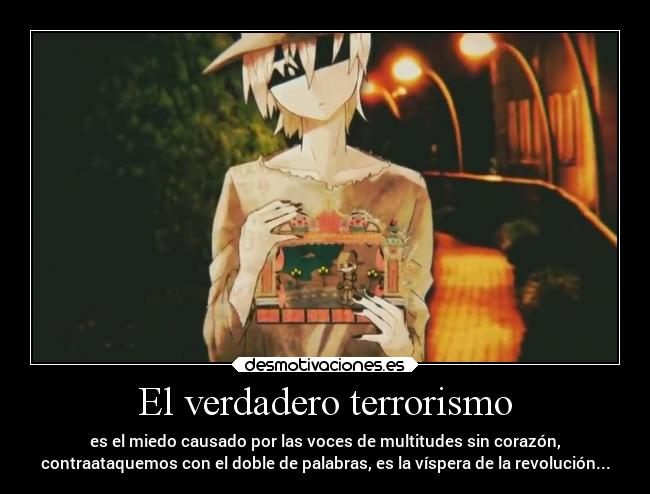 El verdadero terrorismo - 