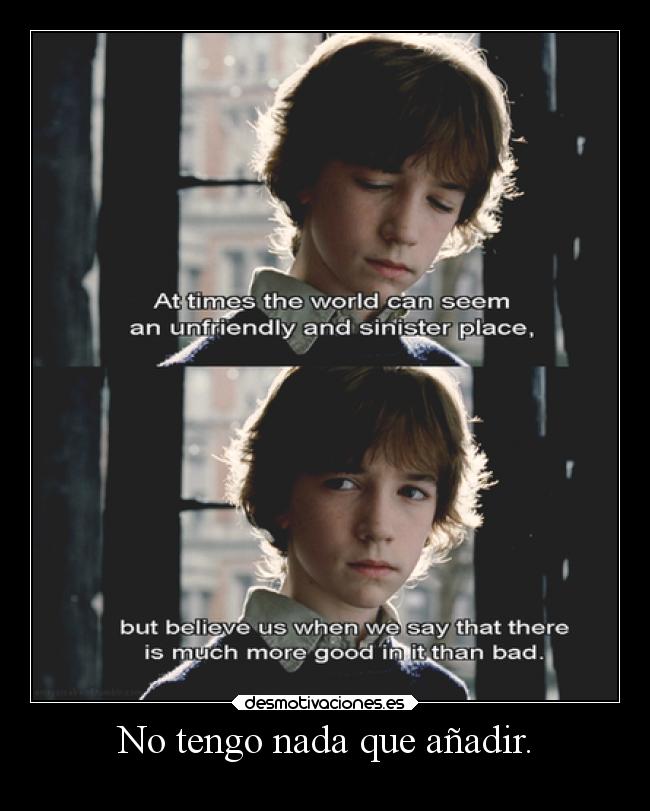 No tengo nada que añadir. -