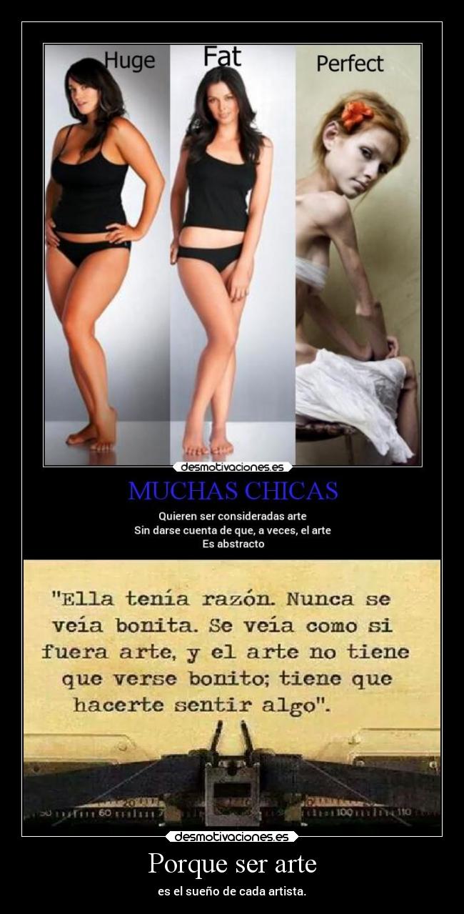 Porque ser arte - es el sueño de cada artista.