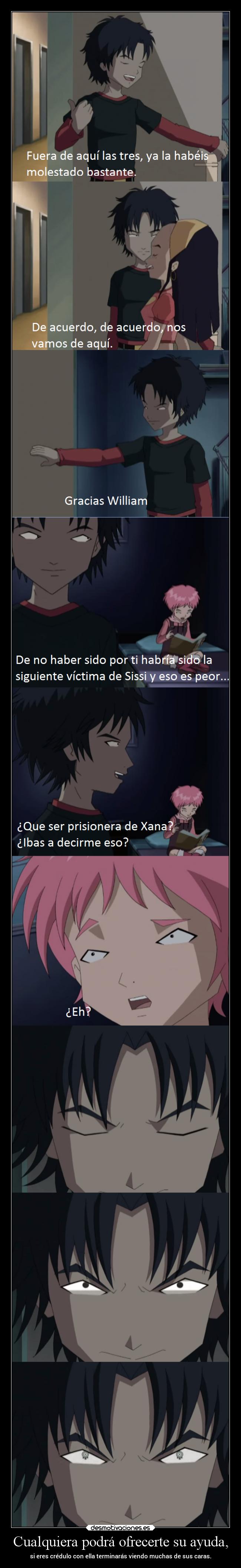 carteles ayuda ayuda falsedad interes william lyoko desmotivaciones