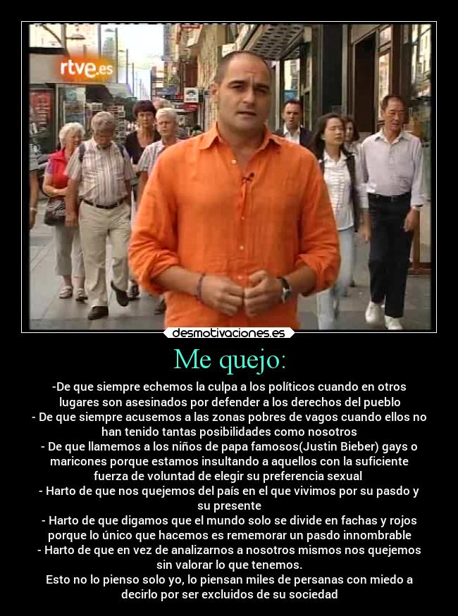 Me quejo: - 
