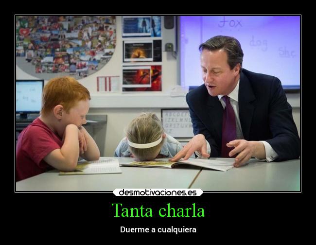 Tanta charla - Duerme a cualquiera