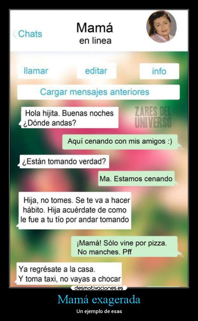 carteles chiste madre familia chat whatsapp desmotivaciones