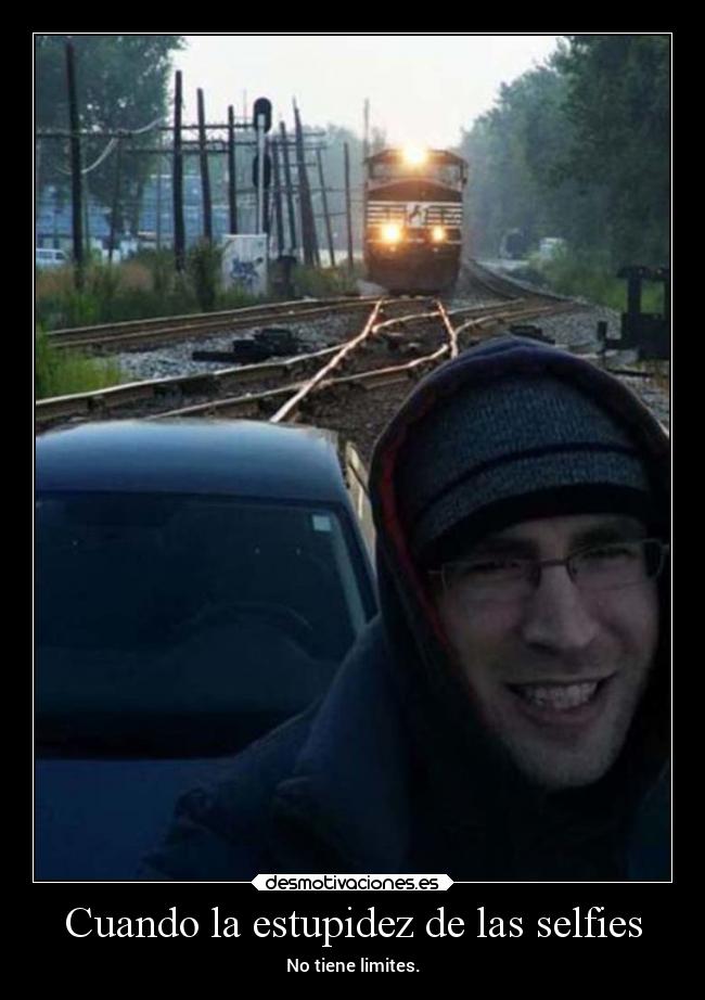 Cuando la estupidez de las selfies - No tiene limites.