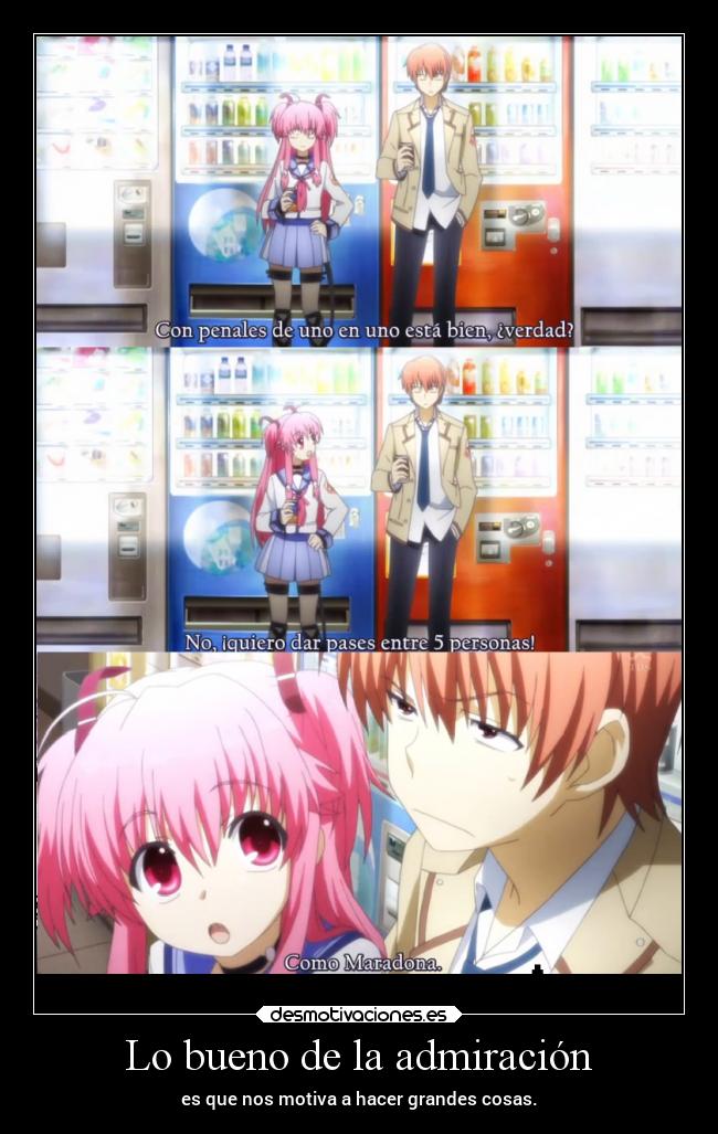 Lo bueno de la admiración - 