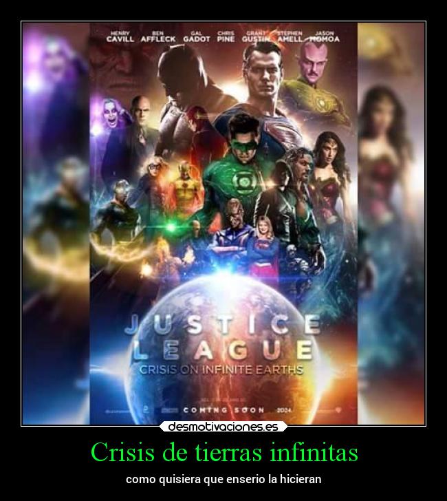 carteles cine comics pelicula crisis tierras infinitas desmotivaciones