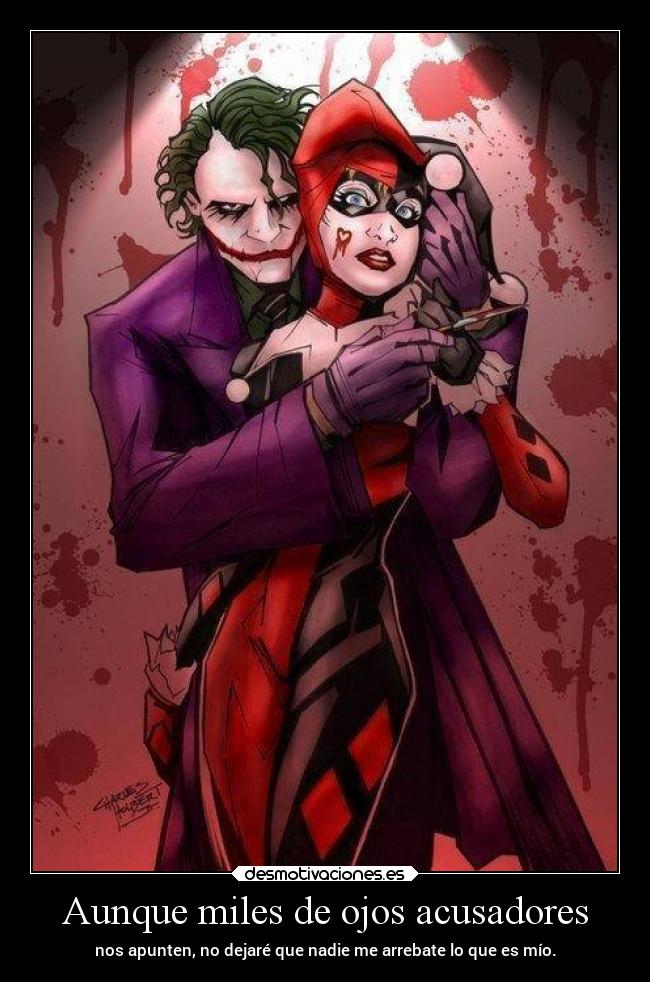 carteles corazon amor joker harley posesion elchicodeayer desmotivaciones