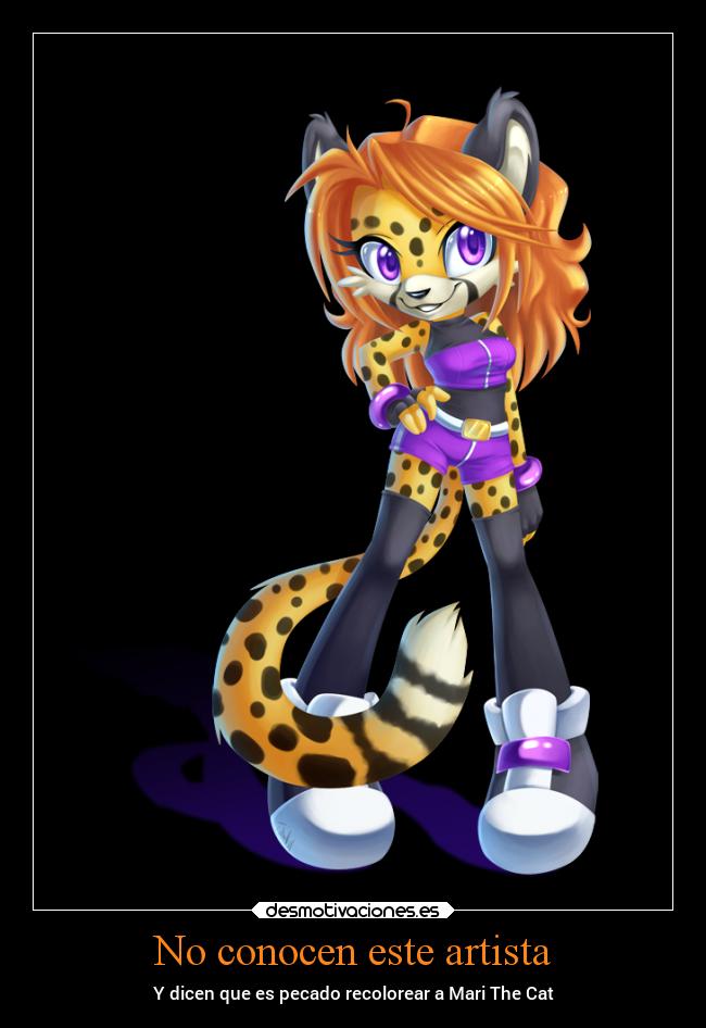 No conocen este artista - Y dicen que es pecado recolorear a Mari The Cat