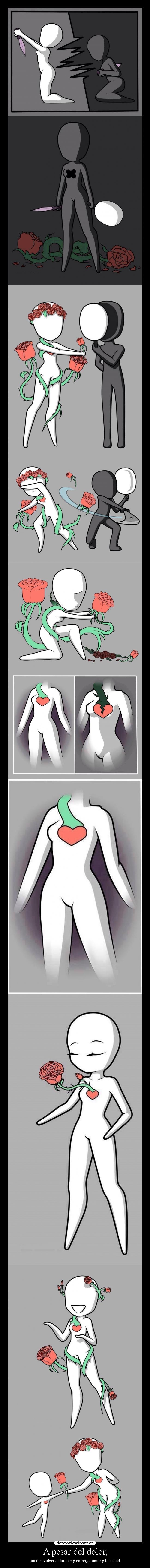 A pesar del dolor, - 