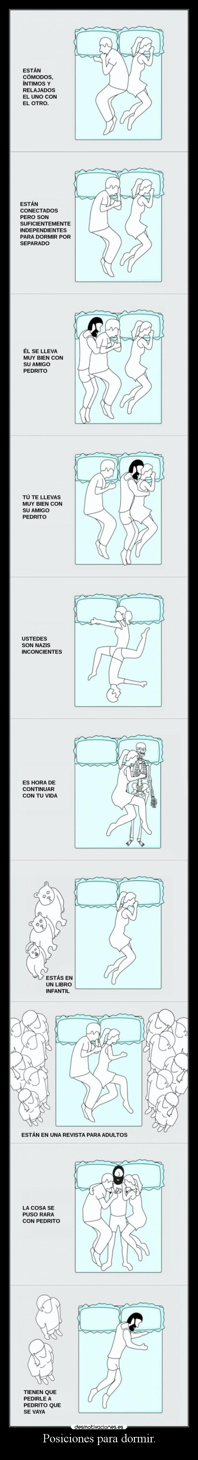 Posiciones para dormir. - 