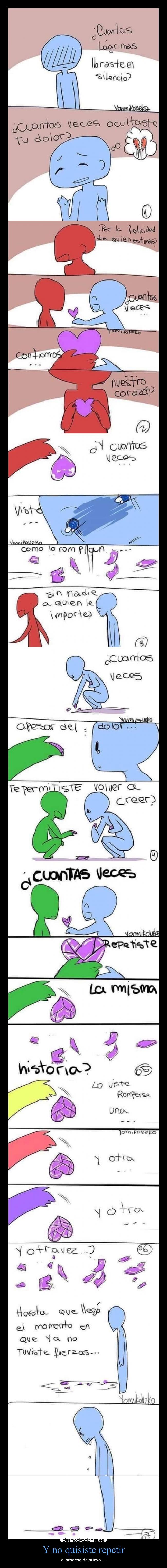 Y no quisiste repetir - el proceso de nuevo....