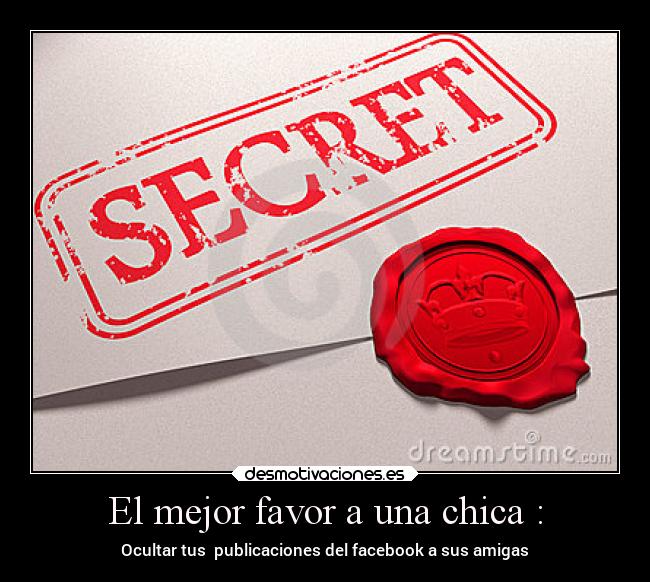 El mejor favor a una chica : -