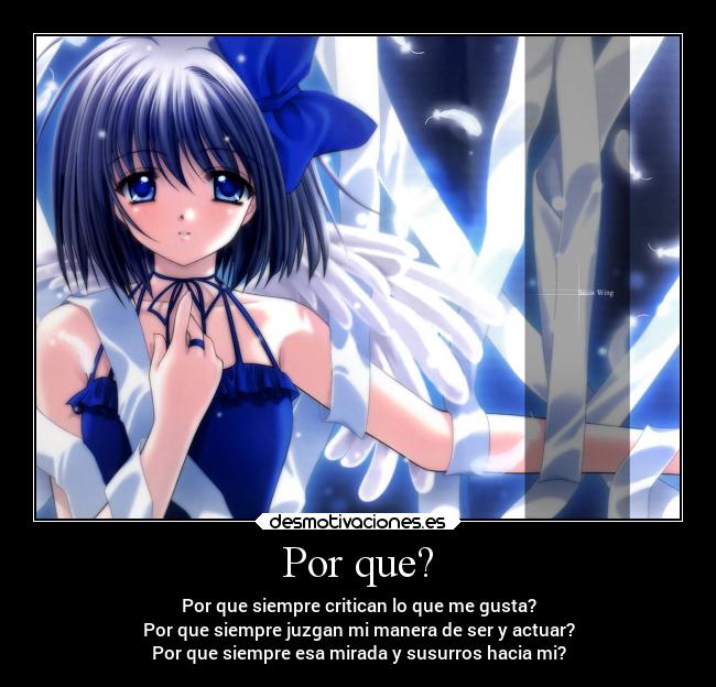 Por que? -