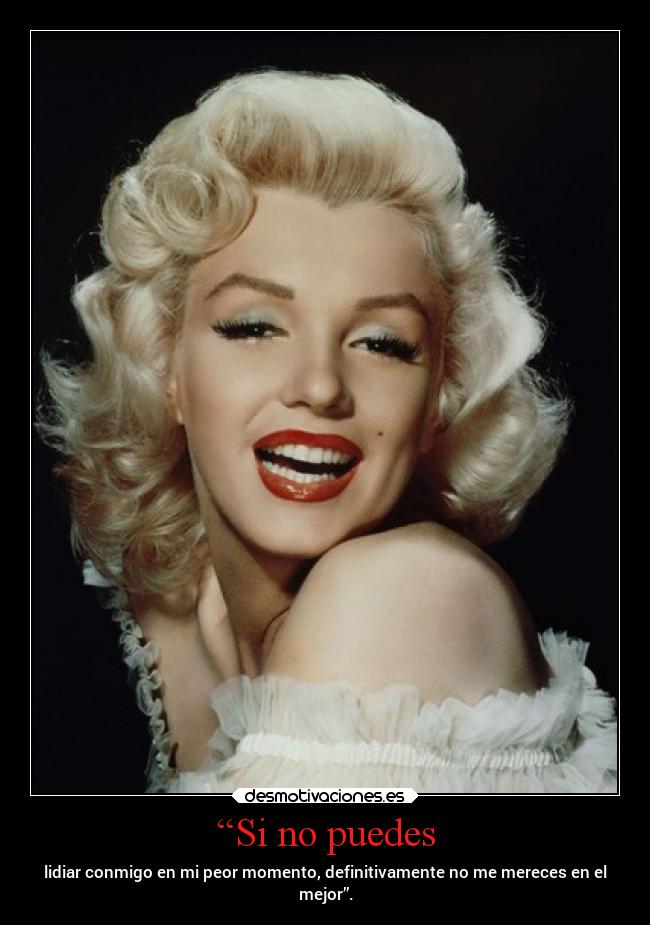 “Si no puedes - 