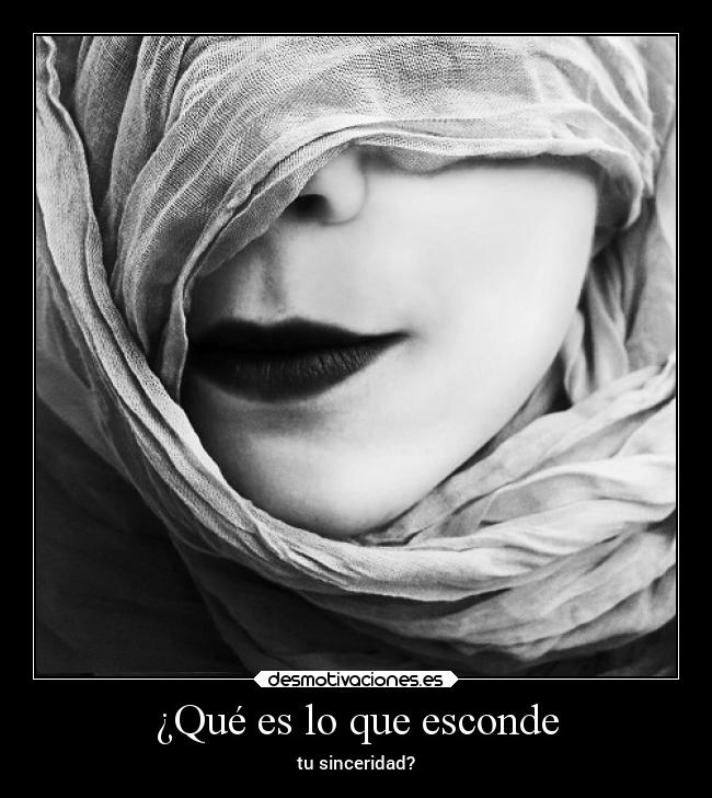 ¿Qué es lo que esconde -