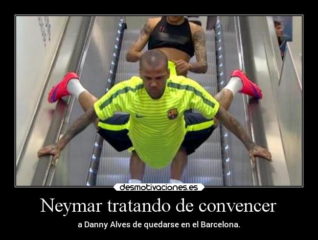Neymar tratando de convencer - 