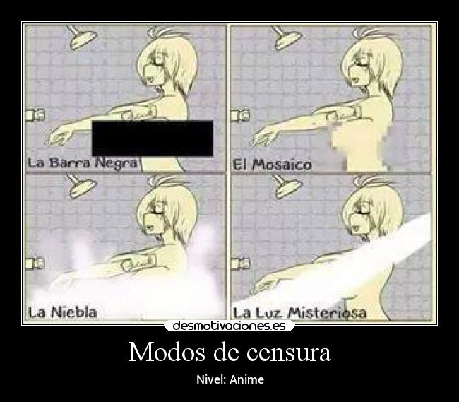 Modos de censura - 