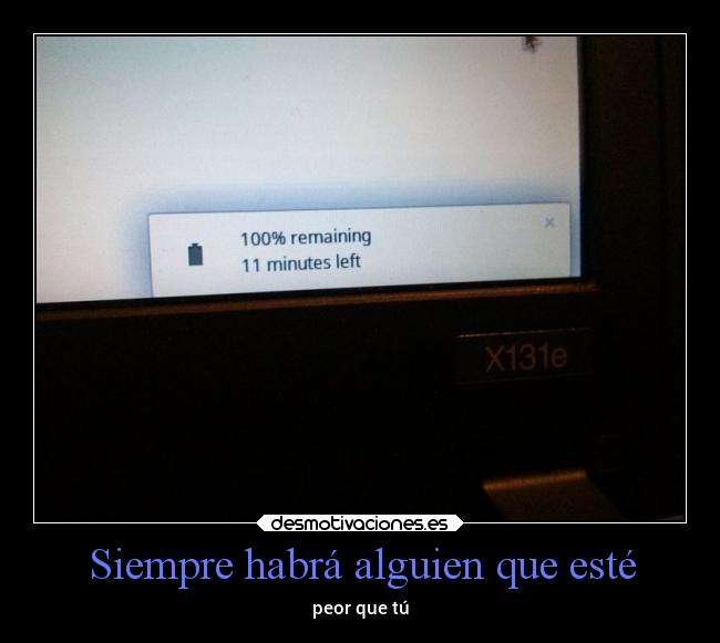 carteles humor graciosas computadora poca bateria desmotivaciones