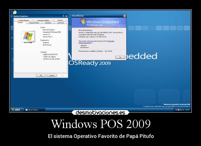 Windows POS 2009 - El sistema Operativo Favorito de Papá Pitufo