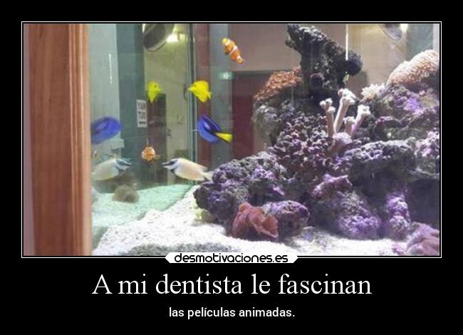 A mi dentista le fascinan - las películas animadas.