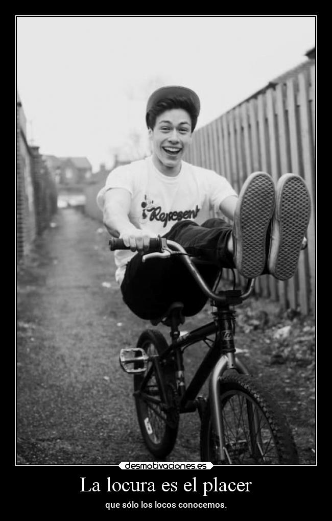 carteles locura locura placer locos desmotivaciones