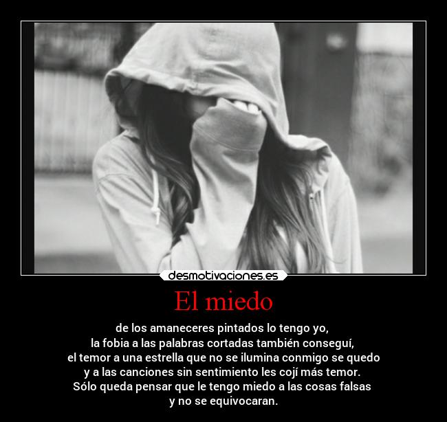 El miedo - 