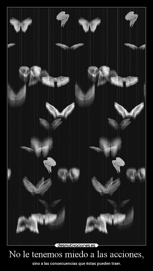 No le tenemos miedo a las acciones, - 