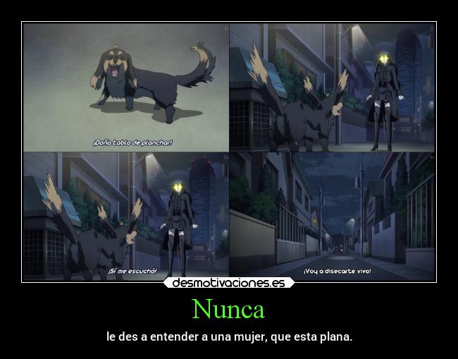 Nunca - le des a entender a una mujer, que esta plana.