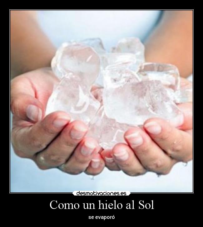 Como un hielo al Sol -