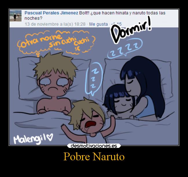 carteles naruto familia naruto anime manga hijos cama desmotivaciones