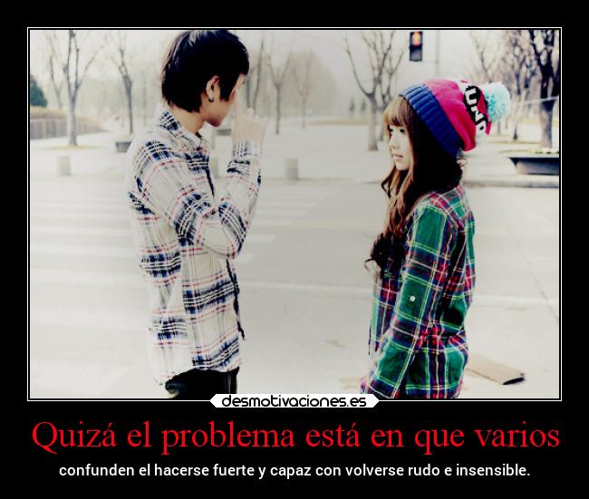 Quizá el problema está en que varios -