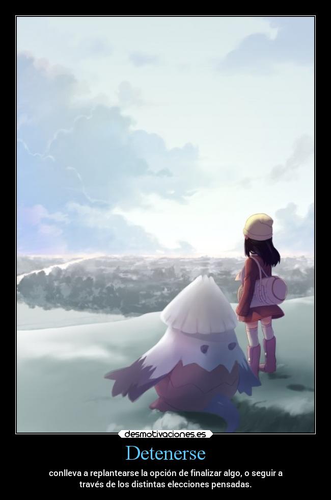 Detenerse -