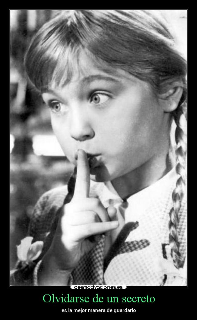 Olvidarse de un secreto - 