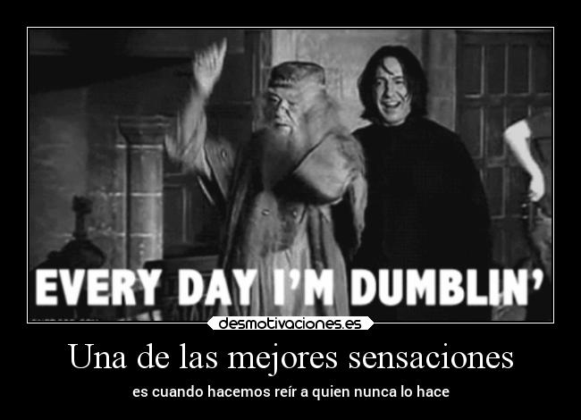 carteles risa dumbledore snape reir desmotivaciones