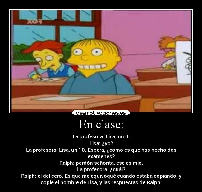 En clase: -