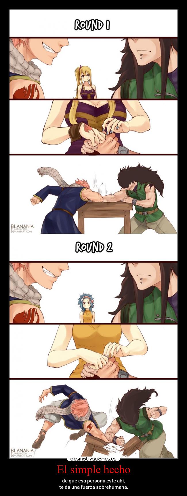 carteles sentimientos amor anime fairytail natsu gageel lucy danieldats desmotivaciones