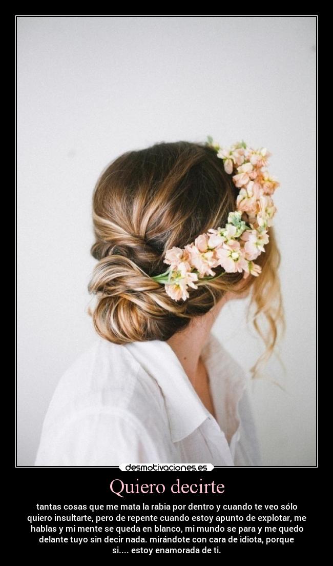 Quiero decirte -