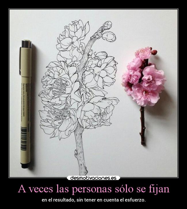 A veces las personas sólo se fijan - 