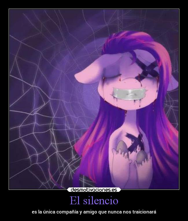 El silencio - es la única compañía y amigo que nunca nos traicionará