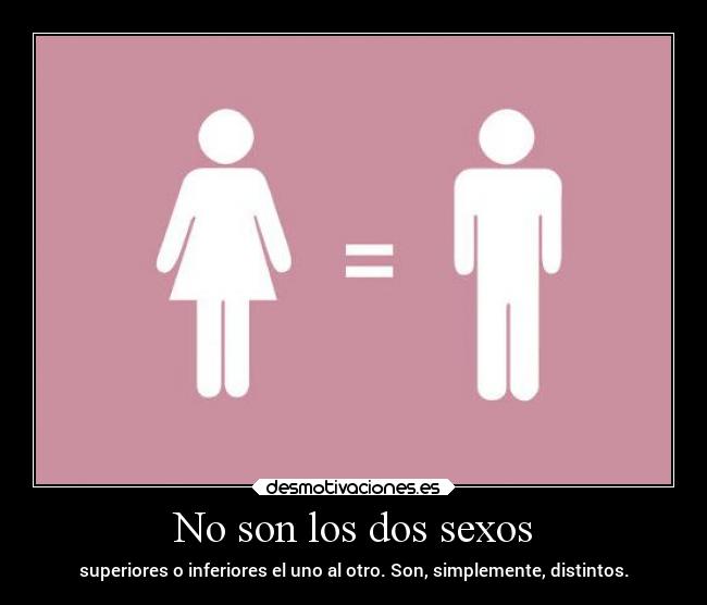 No son los dos sexos -