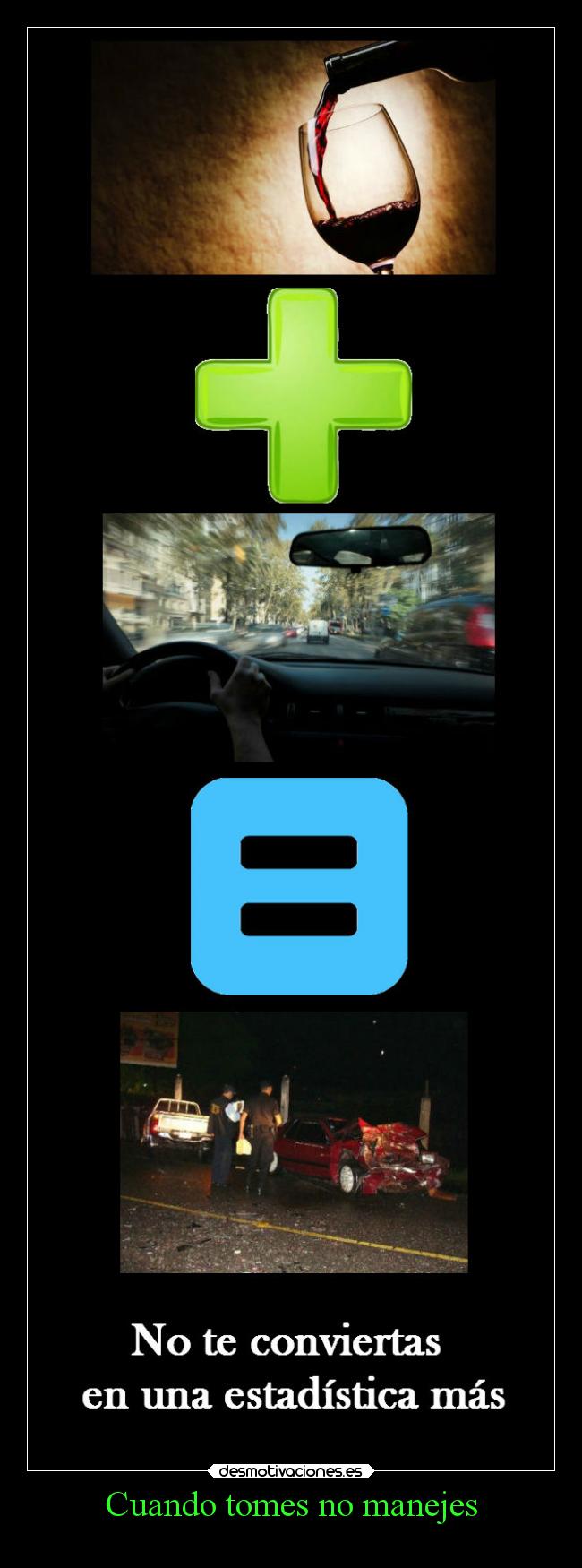 Cuando tomes no manejes - 