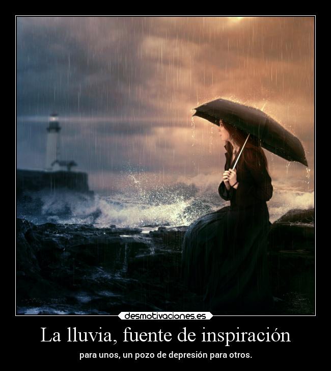 La lluvia, fuente de inspiración -