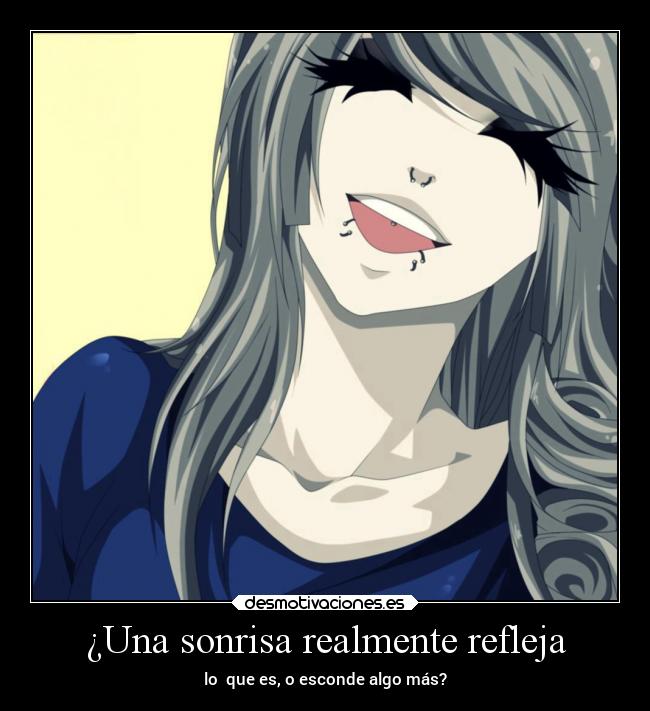 ¿Una sonrisa realmente refleja - lo que es, o esconde algo más?