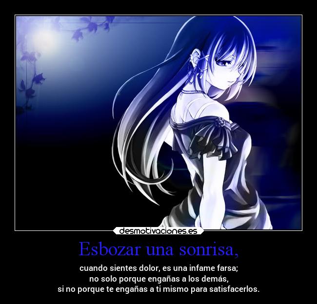 Esbozar una sonrisa, - 