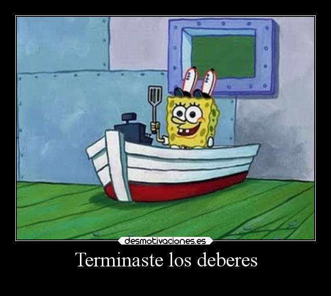Terminaste los deberes -