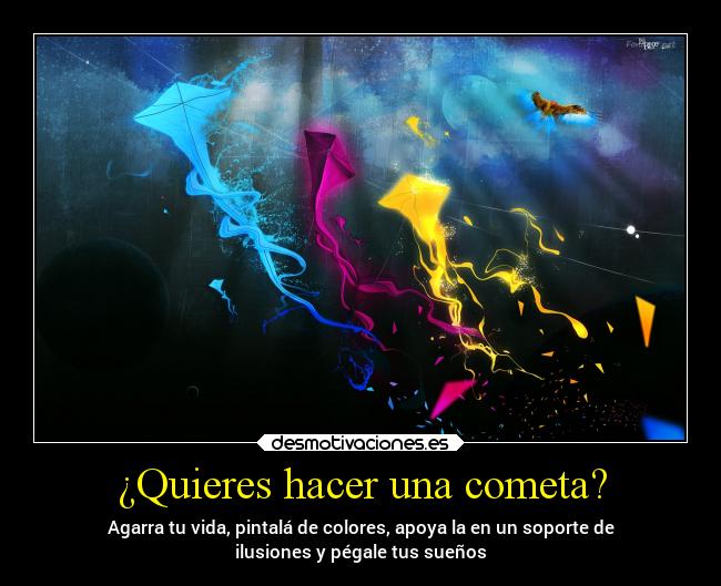 ¿Quieres hacer una cometa? -