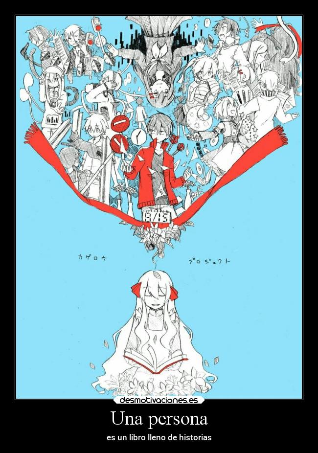 Una persona - es un libro lleno de historias