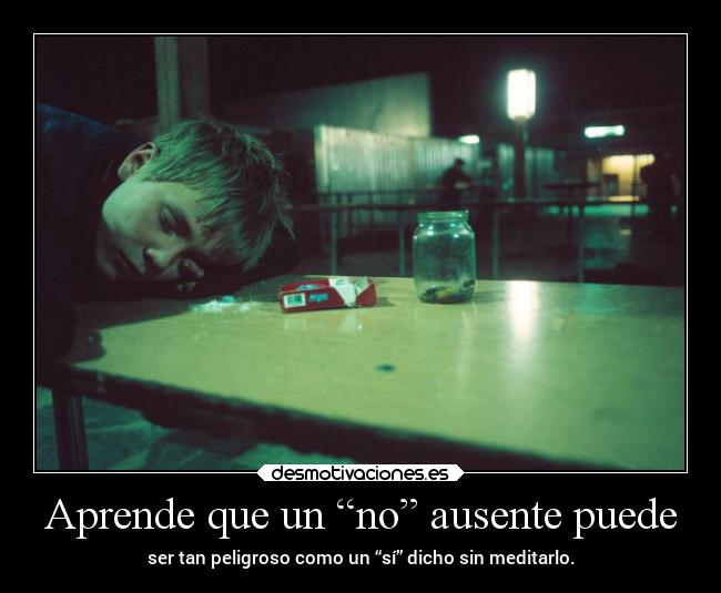 Aprende que un “no” ausente puede -