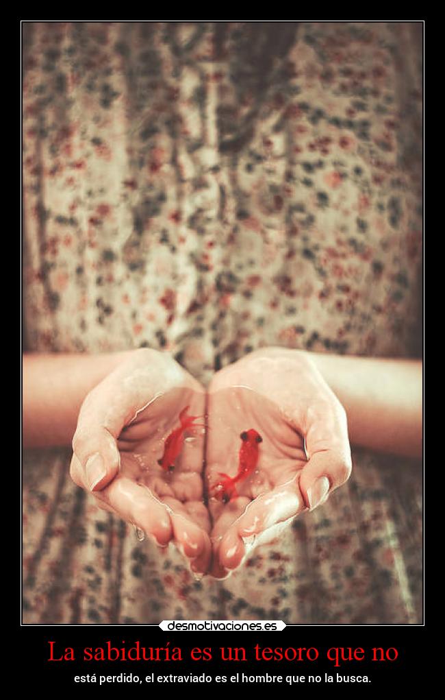 La sabiduría es un tesoro que no -